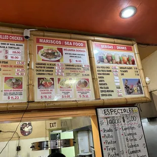 Most up to date menu and prices