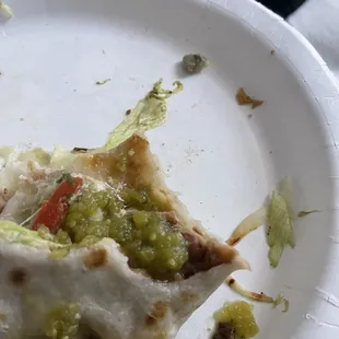 That&apos;s the burrito and the rock / tooth  disgusting