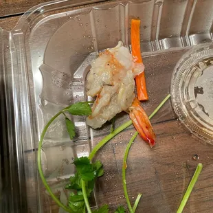 Raw Shrimp from the Saigon Combo