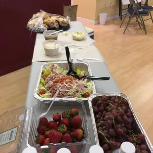 Seventh Avenue Salad-Great size.  10 guest and had plenty left. The sliced meats were abundant . Oh, la la Love that creamy herb dressing .