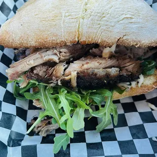 Porchetta sandwich