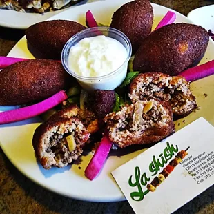 a plate of food on a table
