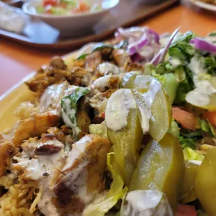 a plate of food