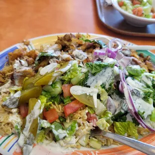 Chicken Shawerma plate