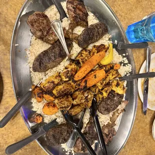 Combo platter for four