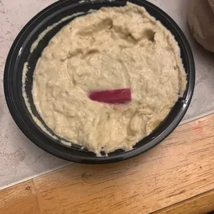 Disgusting hummus.