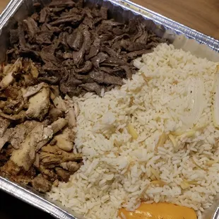 Mixed shawarma platter