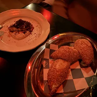 Charred yam, black truffle, honey, whipped tahini