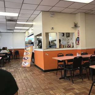 the interior of the restaurant