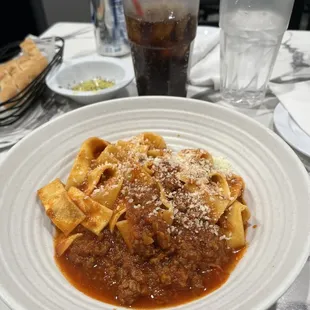 Pasta with bolognese sauce