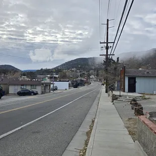 Down the street view