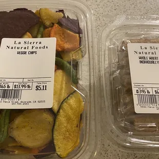 two containers of vegetables