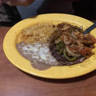 Steak and spring fajitas! Very tender!