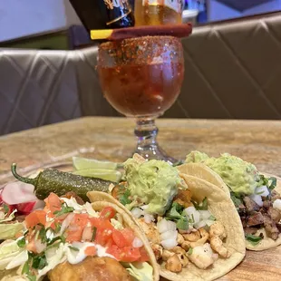 Tacos and Michelada