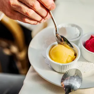 Homemade Sorbet, La Sirène Soho French Restaurant