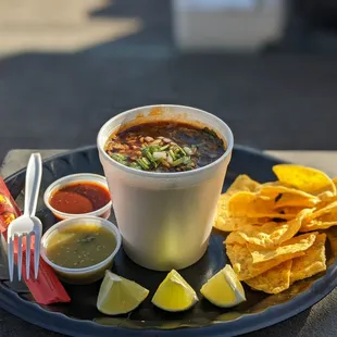 a plate of mexican food