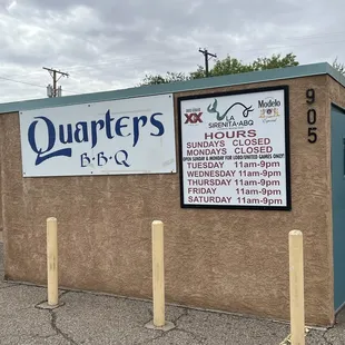 outside