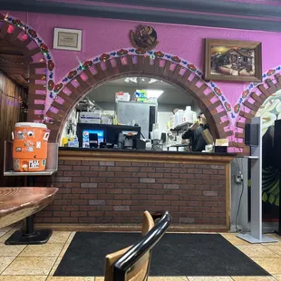 the interior of a restaurant