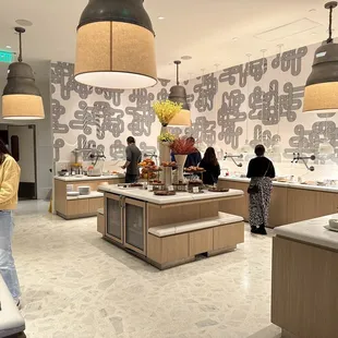 Buffet area in entirety