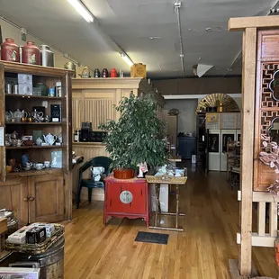 a living room and kitchen