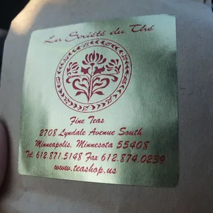 Most teas are 3oz minimum averaging from $5-$20