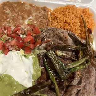 Steak Ala Mexicana Plate