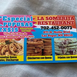 a menu for a mexican restaurant