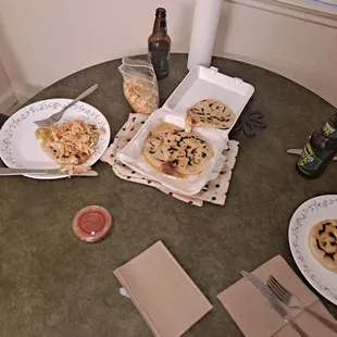 Pork/Cheese Papusas.