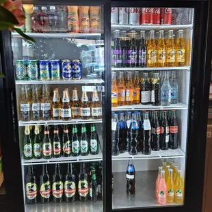 Beers and sodas fridge