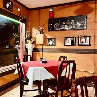 Inside restaurant