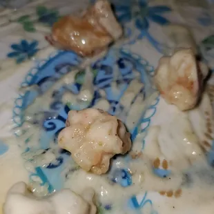 Shrimp in shrimp alfredo