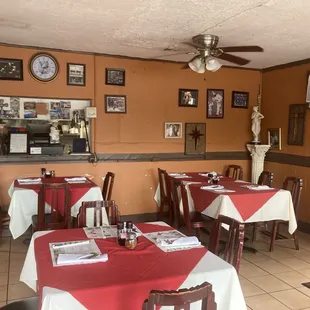Inside restaurant