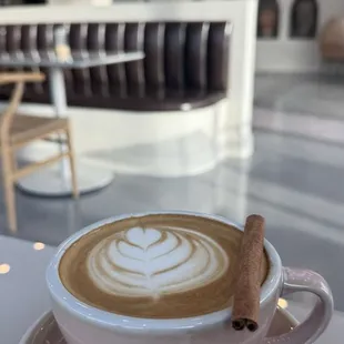 Fig &amp; Cinnamon latte