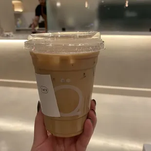 Iced cinnamon fig latte