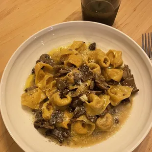 Cappellacci di zucca, funghi e tartufo - squash and ricotta stuffed pasta