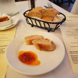 Bread and super tasty dipping sauce