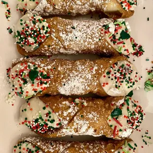 Cannoli with sprinkles