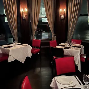 Private room upstairs.