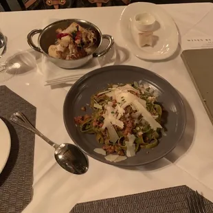 Spinach Tagliatelle Bolognese