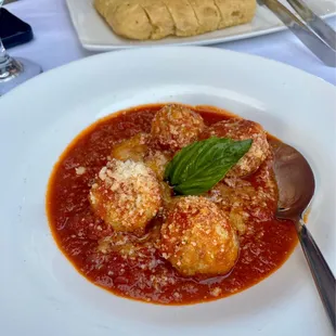 Meatballs to start! Very good.