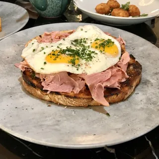 Sunny Side Egg Bruschetta Brunch