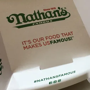 6-18- 2021 Nathan's crinkle cut fries.  At $3.98 an order Perfection!