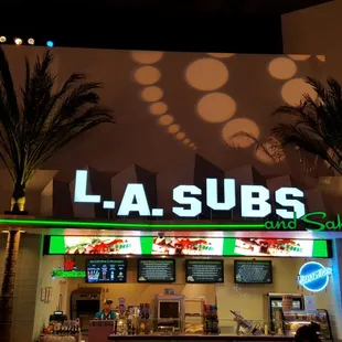 Inside the food court at the Luxor.