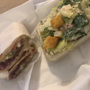 Procutto panini and side salad $16