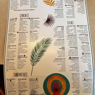 menu, sushi and sashimi