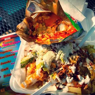 Steak Avacado Fries n Rufflelotos