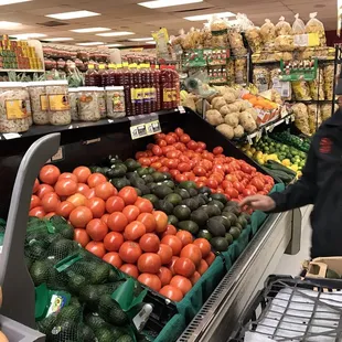 a man shopping for produce