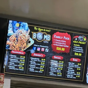 Menu A
