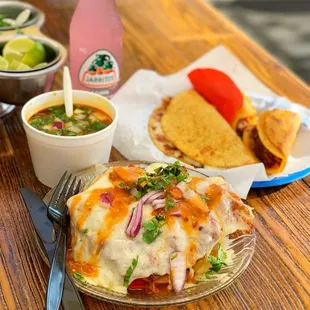 Birria Tour, Birria Cake, Consomé, Guava Mexican Soda