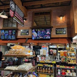 Counter/register, merch all around